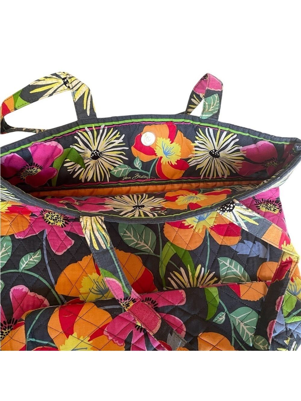 Vera Bradley Floral Tote Bag - Picture 3 of 14